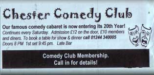 Chestertourist.com - Chester Comedy Club